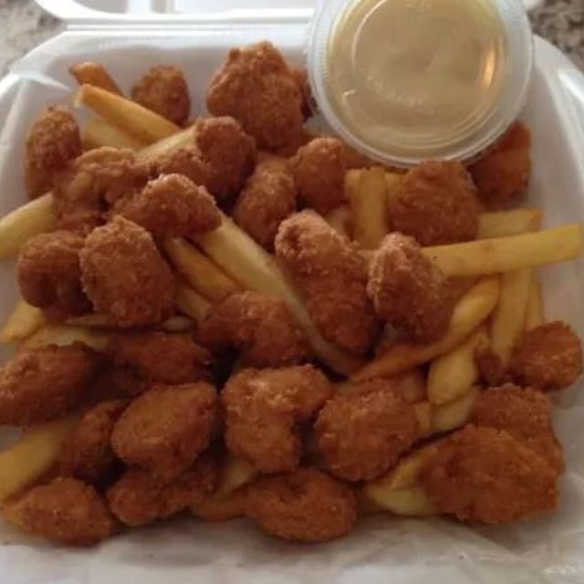 Shrimp in a Basket.